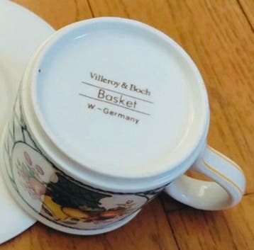 Villeroy & Boch - Tasse et soucoupe (13) - Basket -