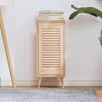vidaXL Kastdeur met lamellen 61,5x29,5 cm massief grenenhout, Verzenden, Nieuw