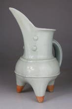 Vase Verseuse a Anse - Email Celdaon - Tripod Archaique