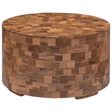vidaXL Salontafel 60x60x35 cm massief teakhout, Verzenden