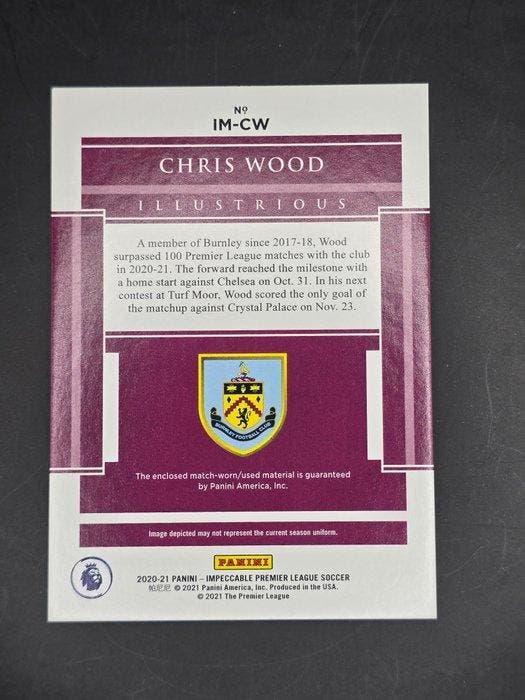 2020/21 Panini Impeccable League Soccer Chris Wood 74/99 #, Verzamelen, Stickers
