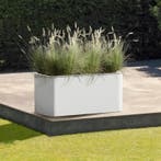 Jardinière basse Terrassa - blanc - 80 x 40 x 38 cm, Verzenden, Neuf