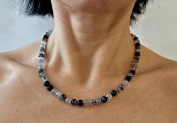 Toermalijnkwarts Ketting met slotje, Ophalen of Verzenden