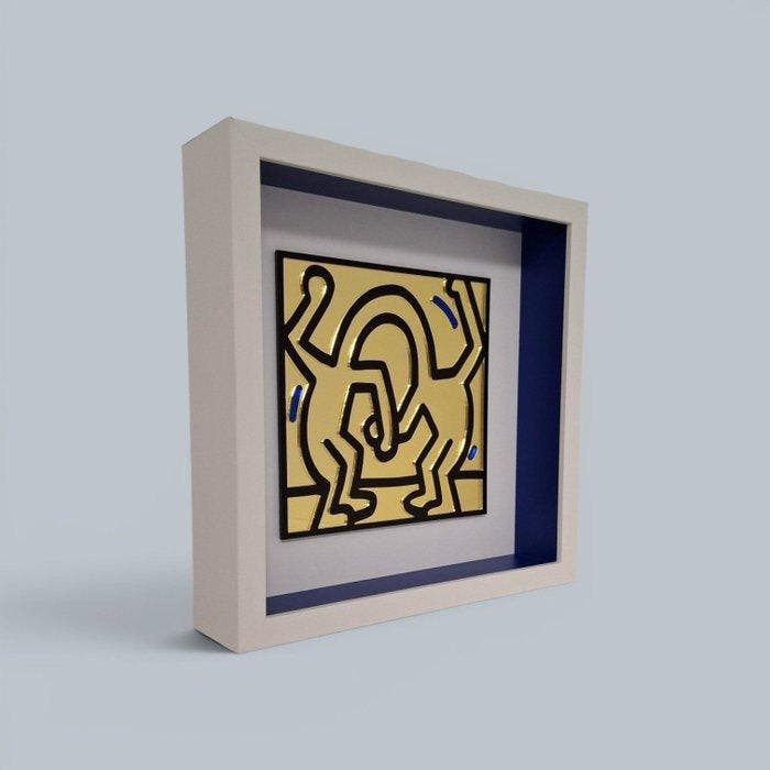 Baylee - Keith Haring Mirror edition, Antiquités & Art, Art | Peinture | Moderne