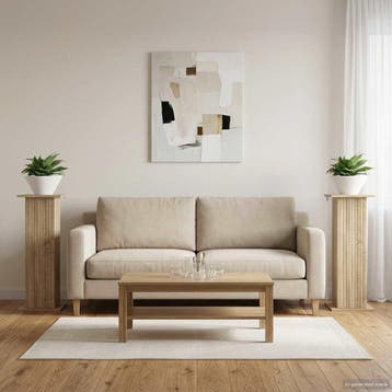 vidaXL Plantenstand 2 st Sonoma Eiken 30,5 x 30 x 80,5 cm, Verzenden