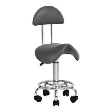Ergonomische Zadelkruk met Rugleuning en Wendbare Wielen, Verzenden