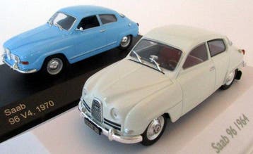 SAAB 96 1964/96 V4 1970 - 1:43 - Modelauto (2) - Ixo/Atlas -