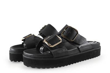 Nelson Slippers in maat 39 Zwart, Slippers, Verzenden, Zwart, Zo goed als nieuw
