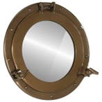 Patrijspoort spiegel 38cm | Tweede kansje | OP = OP, Minder dan 50 cm, Verzenden, Rond, Nieuw