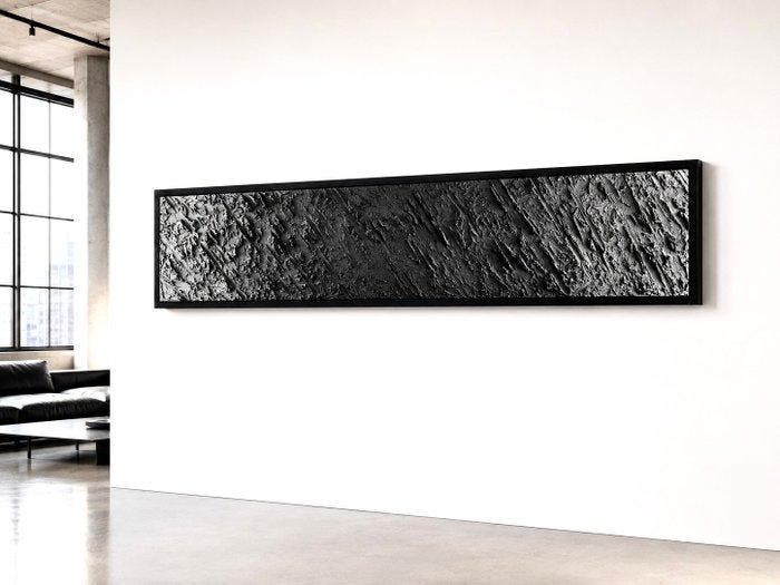 Jacopo Mattia Alegiani - Light on Black series XXL - 1996 -, Antiquités & Art, Art | Peinture | Moderne