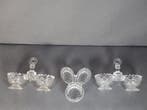 Val Saint Lambert - Zout- en pepervaatjes - Demi-kristal, Antiek en Kunst