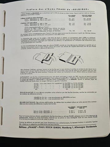 België 1944/1974 - Leuchtturm LX album vrij goed gevuld (zie