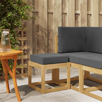 vidaXL Buitenstoel Bank Massief Acacia Hout Whitewash en, Verzenden, Nieuw