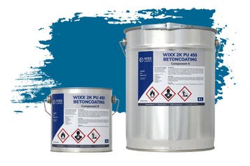 Wixx 2K PU 450 Betoncoating RAL 5017 | Verkeersblauw 10L, Verzenden, Nieuw