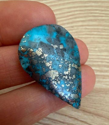 Turquoise Echte edelsteen! Topkleur Neishabour Turquoise