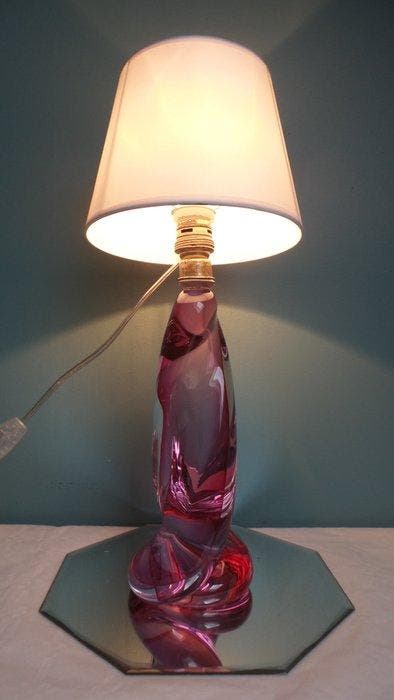 Val Saint Lambert - Lamp - Eclair - Kristal, Antiquités & Art, Antiquités | Éclairage
