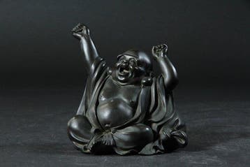Laughing Buddha (Hotei) Sculpture, Seven Lucky Gods - Cast