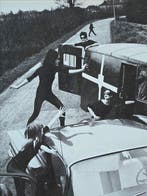 Michael Joseph (1941-) - Acrilan Roadblock - Girls Stopping