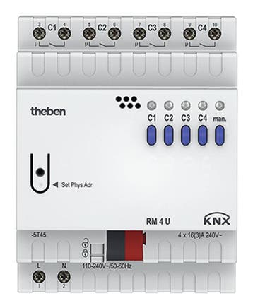 Theben RM schakelaar-actuator-bussysteem - 4940223, Verzenden