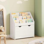 vidaXL Kinderboekenplank Hoogglans wit 60 x 29,5 x 69 cm, Verzenden, Nieuw