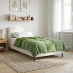 vidaXL Zomer Deken Gekwilt Groen 135 x 220 cm Microvezel, Verzenden