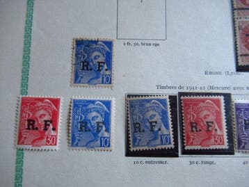 Frankrijk 1944 - Libération, postzegelverzameling, Gestempeld