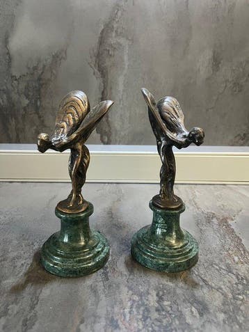 sculptuur, Spirit of Extasy - 15 cm - Gepatineerd brons