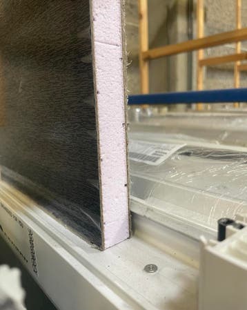 PVC raam met aanslag vast-draaikiep b150xh80 in voorraad, Ophalen of Verzenden, Gevelraam of Ruit