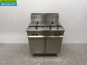 Friteuse double Elite en acier inoxydable 2 x 15 litres GAS, Verzenden