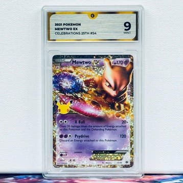 Pokémon Graded card - MEWTWO 54 - Pokémon - GG 9, Nieuw