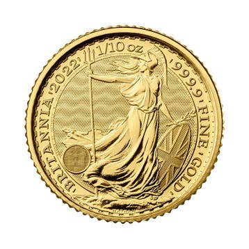 Gouden munt Britannia 1/10 troy ounce