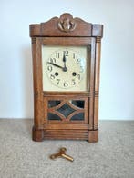 Pendule - Antiek Hout - 1910-1920 - antieke eiken tafelklok, Antiek en Kunst
