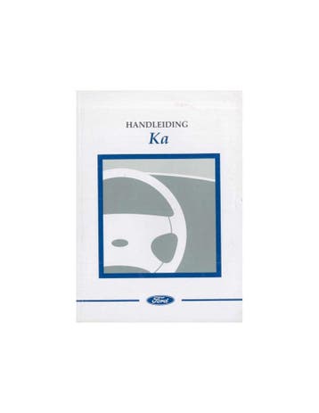 2003 FORD KA INSTRUCTIEBOEKJE NEDERLANDS, Auto diversen, Ophalen of Verzenden