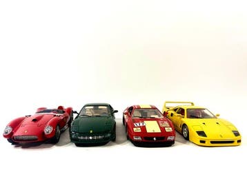 Bburago 1:18 - Voiture miniature (4) - Ferrari mix: F40, 348