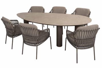 4 Seasons Outdoor Capalbio tuinset terre met Arizona tafel, Nieuw