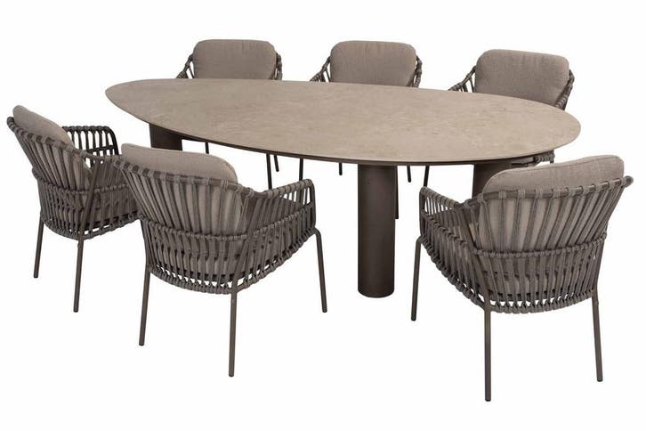 4 Seasons Outdoor Capalbio tuinset terre met Arizona tafel, Jardin & Terrasse, Ensembles de jardin