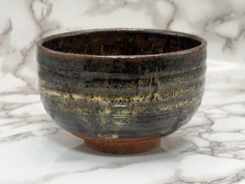 Chawan - Keramiek - Dragon’s Eye-Glaze kiln-veranderde