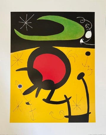 Joan Miro (1893-1983) - “Vuelo de pajaros, 1968”. - 50 x 40