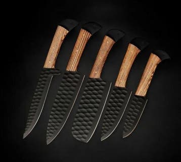 Smoked Blades - Keukenmes - Chefs knife - Handgemaakt