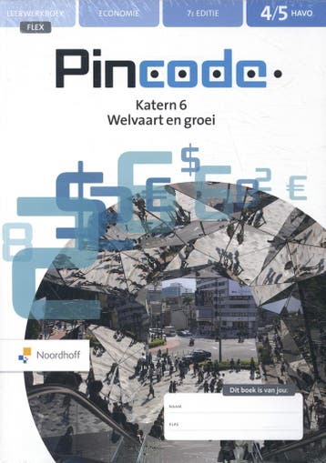 Pincode 7e ed havo 5 set katernen 6 en 7 FLEX boek, Verzenden, Zo goed als nieuw