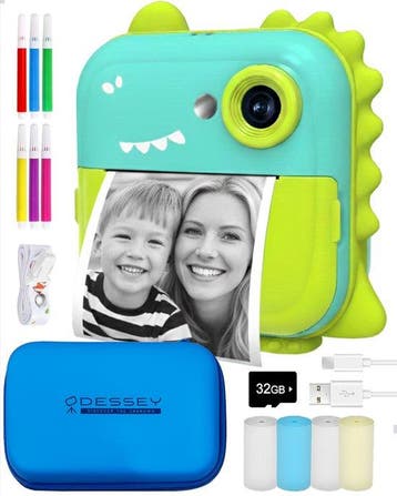 2dekans | ODESSEY Kindercamera met Printer - Full HD -, Ophalen of Verzenden, Nieuw