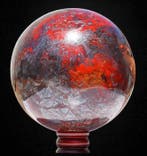 Sphère géante en jaspite rouge – 15,8 kg – Formation, Collections
