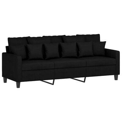 Driezitsbank 180cm Zwart | Retour Deal | 35% Korting, Maison & Meubles, Canapés | Salons, Envoi
