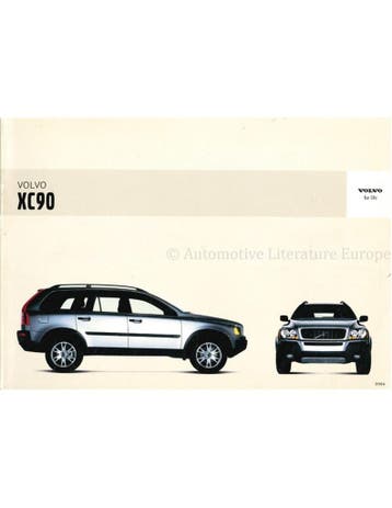 2003 VOLVO XC90 INSTRUCTIEBOEKJE DUITS