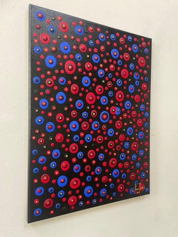 Pierre Joseph - Mosaic Bubbles, Antiek en Kunst, Kunst | Schilderijen | Modern