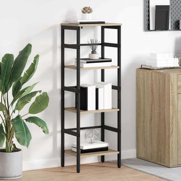 vidaXL Boekenplank 3-laags 40 x 29.5 x 115 cm Bewerkt hout, Verzenden, Nieuw