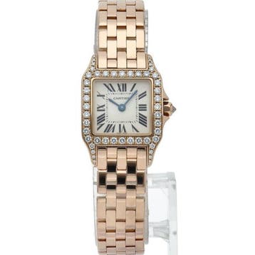 Cartier - Santos de Cartier SM Watch with Diamond Bezel -, Handtassen en Accessoires, Nieuw