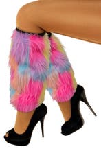 Regenboog Beenwarmers Bont Felle Kleuren Pride Nepbont Faux, Kleding | Dames, Ophalen of Verzenden, Nieuw