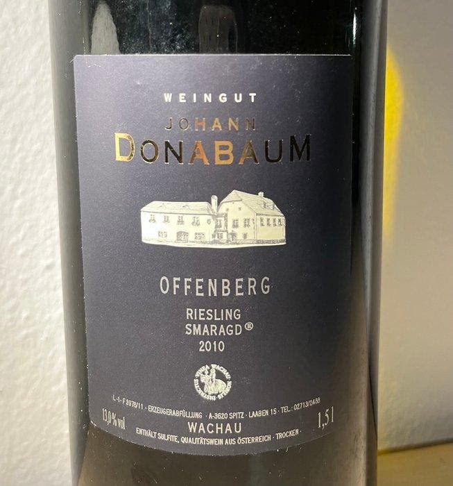 2010 Johann Donabaum, Riesling Smaragd „Ried Offenberg“ -, Collections, Vins