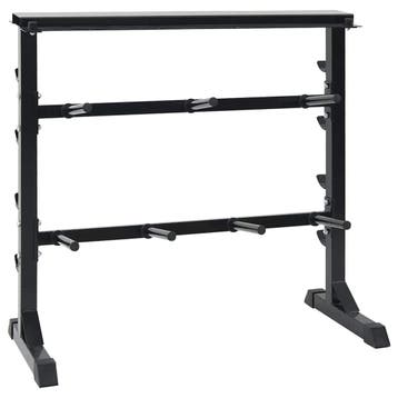 vidaXL Dumbbell Rack Zwart 99 x 45 x 95,5 cm Gepoedercoat, Verzenden